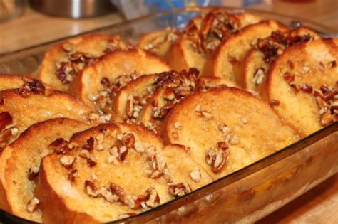 Pour evenly over the bread. . Paula deens french toast casserole
